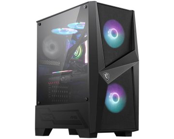 MSI MAG FORGE 100R computer case Midi Tower Nero, Trasparente