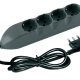 bticino 3680G prolunghe e multiple 4 presa(e) AC Nero 2