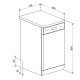 Smeg LSA4525NIN lavastoviglie Libera installazione 10 coperti E 3