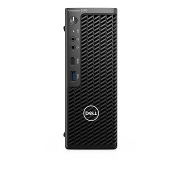 DELL Precision 3240 Intel® Core™ i7 i7-10700 16 GB DDR4-SDRAM 512 GB SSD NVIDIA® Quadro® P1000 Windows 10 Pro CFF Stazione di lavoro Nero
