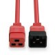 Lindy 30124 cavo di alimentazione Rosso 2 m Accoppiatore C19 Accoppiatore C20 5
