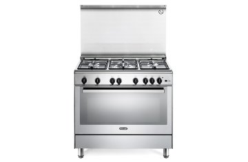 De’Longhi PGVX 96 ED cucina Elettrico Gas Acciaio inox