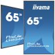 iiyama LH6542UHS-B1 visualizzatore di messaggi Pannello piatto per segnaletica digitale 163,8 cm (64.5
