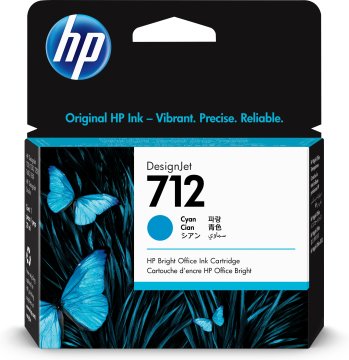 HP Cartuccia di inchiostro ciano originale DesignJet 712 da 29 ml