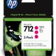 HP Confezione da 3 cartucce di inchiostro magenta originale DesignJet 712 da 29 ml 2