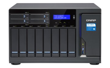 QNAP TVS-1282T3 NAS Tower Intel® Core™ i7 i7-7700 32 GB DDR4 0 TB QNAP Turbo System Nero