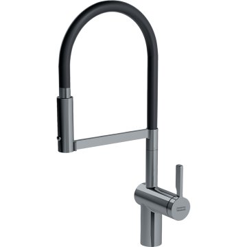 Franke 115.0370.611 rubinetto Nero, Acciaio inox