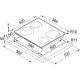 Franke FH FS 584 BK Nero Da incasso 58 cm Piano cottura a induzione 4 Fornello(i) 4