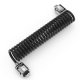 Compulocks Dual Head Coiled Cable Keyed Lock cavo di sicurezza Nero 2