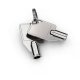 Compulocks Dual Head Coiled Cable Keyed Lock cavo di sicurezza Nero 7