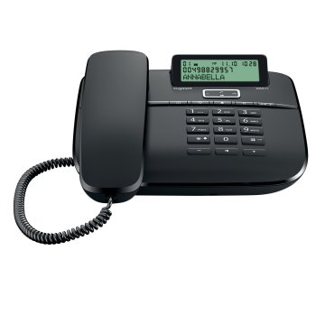 Gigaset DA 611 Telefono analogico Identificatore di chiamata Nero
