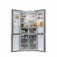 Haier Cube 90 Serie 5 HTF-520IP7 frigorifero side-by-side Libera installazione 525 L F Platino, Acciaio inossidabile 17