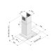 Silverline 3110 Cappa aspirante a parete Acciaio inox 560 m³/h 3