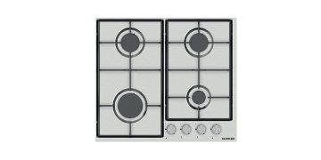 Silverline AS5238X01 piano cottura Acciaio inox Da incasso 58 cm Gas 4 Fornello(i)