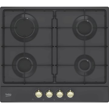 Beko HIAG 64224 SAR piano cottura Nero Da incasso 60 cm Gas 4 Fornello(i)