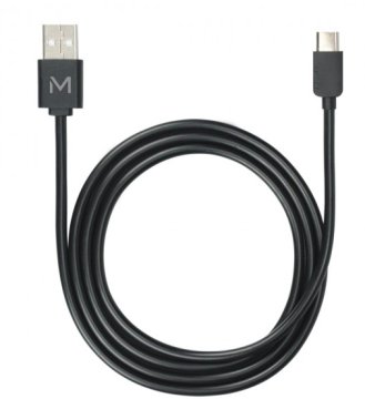 Mobilis 001278 cavo USB 1 m USB A USB C/Lightning Nero