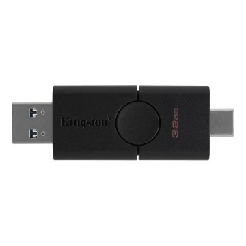 Kingston Technology DataTraveler Duo unità flash USB 32 GB USB Type-A / USB Type-C 3.2 Gen 1 (3.1 Gen 1) Nero