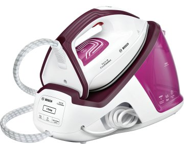 Bosch Serie 4 TDS4020 ferro da stiro a caldaia 2400 W 1,4 L Piastra Ceranium Glissée Rosso, Bianco