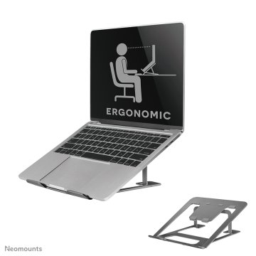 Neomounts NSLS085GREY Supporto per laptop 10-17" - pieghevole - compatto - universale