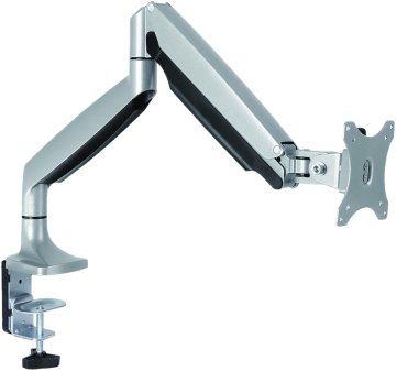 VALUE 17.99.1145 Supporti a parete per TV Scrivania Nero, Acciaio inox