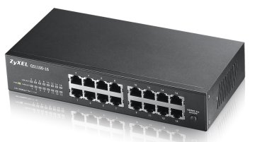 Zyxel GS1100-16 Non gestito Gigabit Ethernet (10/100/1000) Nero