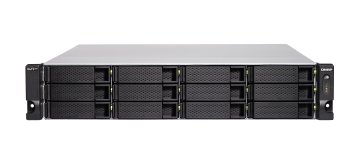 QNAP TS-h1886XU-RP NAS Armadio (2U) Intel® Xeon® D D-1622 32 GB DDR4 0 TB QuTS hero Nero, Grigio