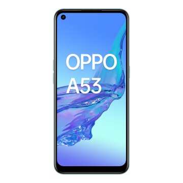 OPPO A53 Smartphone, 186g, Display 6.5" HD+ LCD, 3 Fotocamere 13MP, RAM 4GB + ROM 64GB Espandibile, Batteria 5000mAh, Ricarica Rapida, Dual Sim, [Versione Italiana], Mint Cream