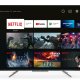 TCL 55C715 55 pollici QLED TV, 4K Ultra HD, Smart TV con sistema Android 9.0 (HDR 10+, Micro dimming, Dolby Vision-Atmos), Controllo Vocale Hands-Free, Design ultra sottile in alluminio e senza bordi, 4