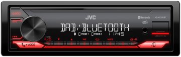 JVC KD-X272DBT Ricevitore multimediale per auto Nero, Rosso 350 W Bluetooth