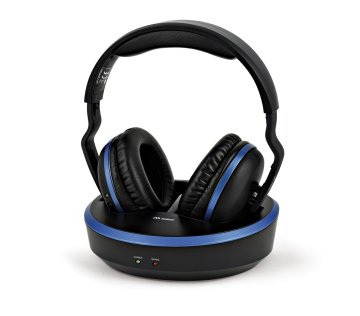 Meliconi HP COMFORT cuffia e auricolare Cuffie Wireless A Padiglione MUSICA Nero, Blu