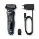 Braun Series 5 50-M1000s Rasoio Nero, Blu 10