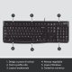 Logitech K120 Tastiera con Cavo per Windows, USB Plug-and-Play, Dimensioni Standard, Resistente agli Schizzi, Barra Spaziatrice Curva, Compatibile con PC, Laptop 7