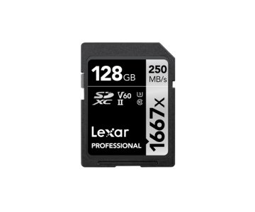 Lexar SDXC, 128 GB UHS-II Classe 10