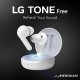 LG TONE Free FN6 White Cuffie Bluetooth True Wireless con custodia UVnano 6