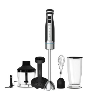 Cecotec PowerGear 1500 XL Mash Pro Frullatore ad immersione 1500 W Nero, Acciaio inox