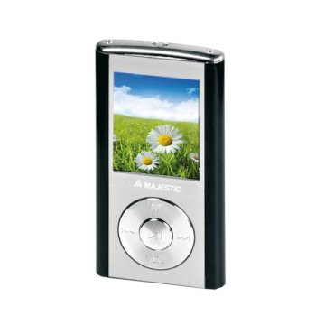 New Majestic SDA-4357RBK Lettore MP3 4 GB Nero, Argento
