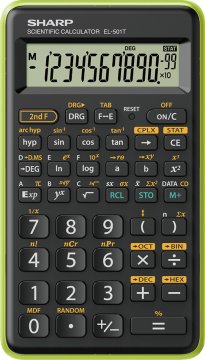 Sharp EL-501T calcolatrice Tasca Calcolatrice scientifica Nero, Verde