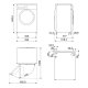 Smeg LB3T92PIT lavatrice Caricamento frontale 9 kg 1200 Giri/min Bianco 3
