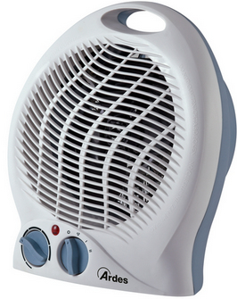 Ardes AR451C stufetta elettrica Interno Grigio, Bianco 2000 W Riscaldatore ambiente elettrico con ventilatore