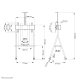 Neomounts NS-M1500WHITE Carello TV 32-65
