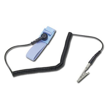 Lindy 40165 cinghia da polso antistatica Nero, Blu