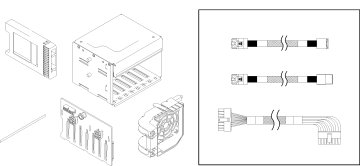 Lenovo ThinkSystem ST250 3.5" SATA/SAS 4-Bay Backplane Kit Custodia per Disco Rigido (HDD) Metallico 3.5"