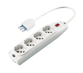 Poly Pool PP0421 prolunghe e multiple 1,5 m 4 presa(e) AC Interno Bianco