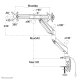 Neomounts Supporto da scrivania per monitor 7