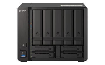 QNAP TS-H973AX NAS Tower Ryzen Embedded V1500B 8 GB DDR4 0 TB QuTS hero Nero