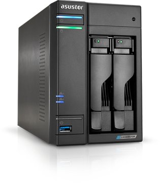 Asustor AS6602T NAS Tower Intel Celeron J J4125 4 GB DDR4 SSD Nero