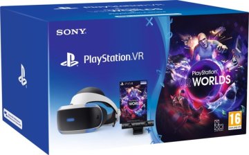Sony PSVR Mk5 + VR Worlds VCH Occhiali immersivi FPV 610 g Nero, Bianco