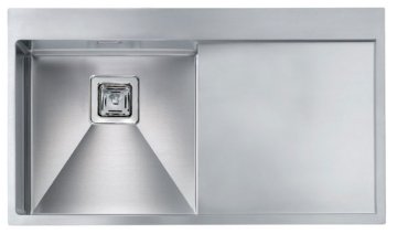 CM batìk 86 x 50 1V Lavello montato su piano Rettangolare Acciaio inox