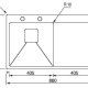 CM batìk 86 x 50 1V Lavello montato su piano Rettangolare Acciaio inox 3