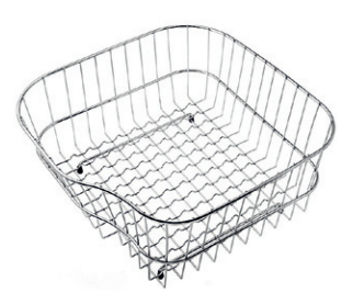 CM 093083 cestino e vassoio per lavello Cestello per lavandino Acciaio inox